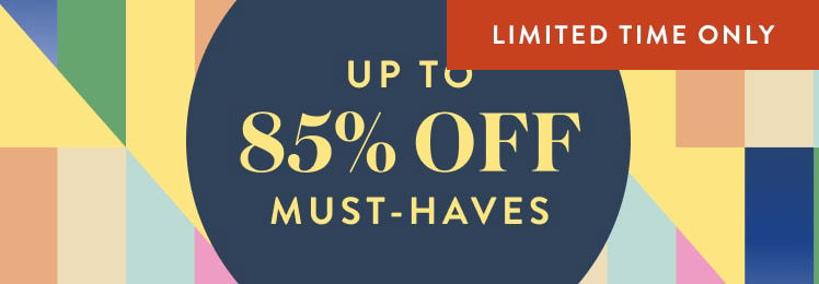 Up to 85% Off Select Items